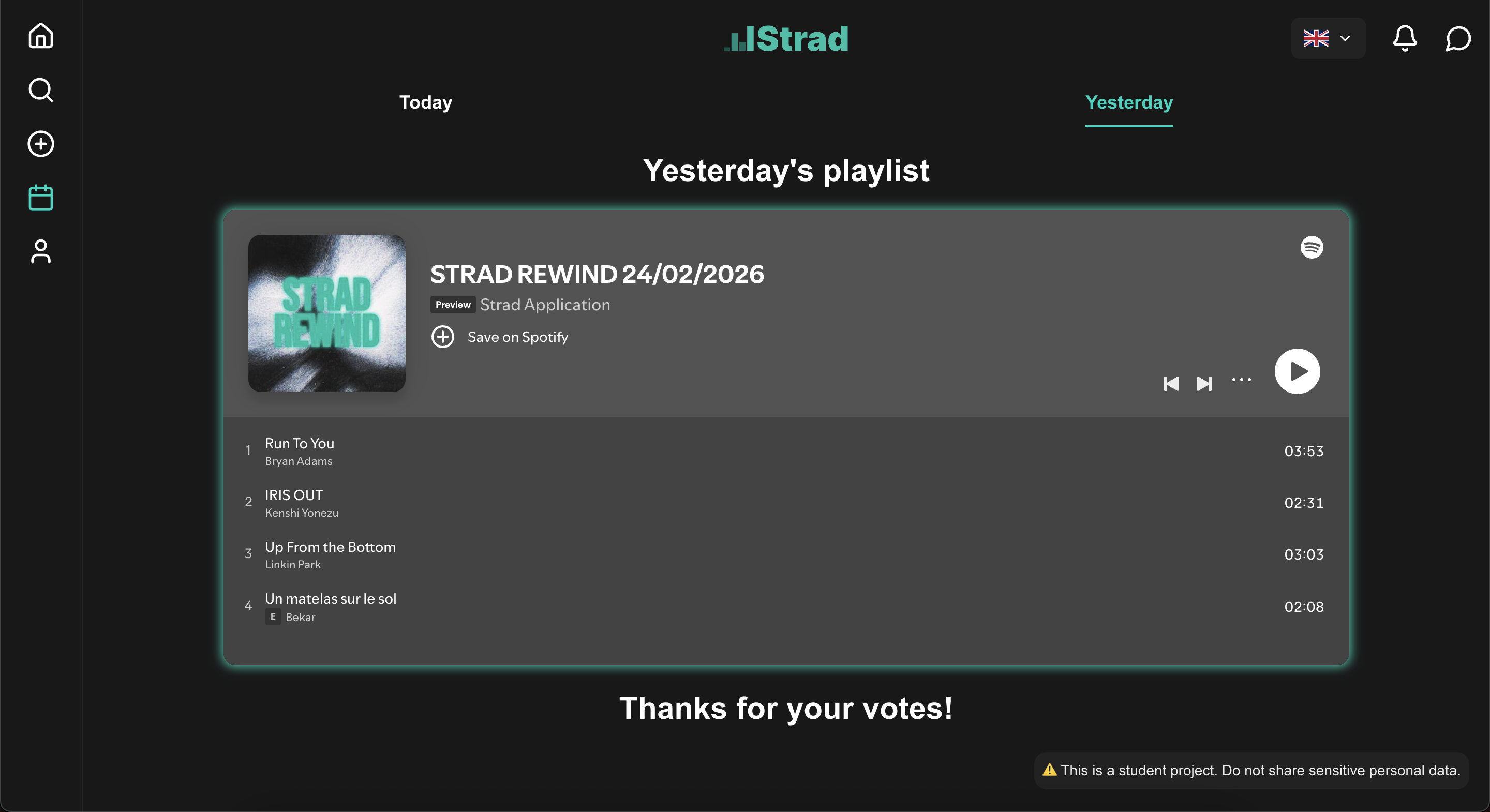 Strad dayliz post result